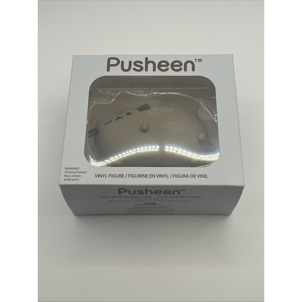 Pusheen Lazy Winking Gray Cat Toy Figure Vinyl Box Exclusive 2019 4"